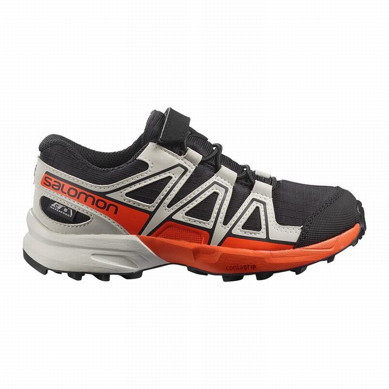 Chaussures De Trail Running Salomon Enfant Noir / Rose - Salomon SPEEDCROSS CLIMASALOMON™ WATERPROOF